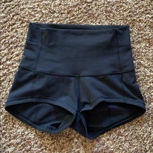 Lululemon athletica high waisted black shorts